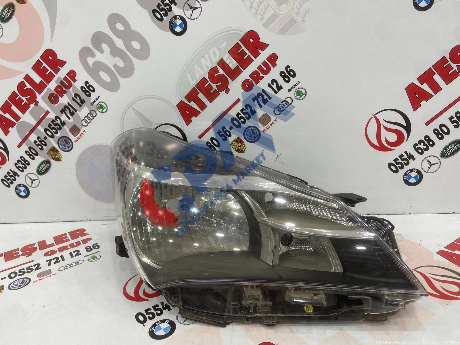2013 2016 Toyota Yaris holojen Sağ Ön Far