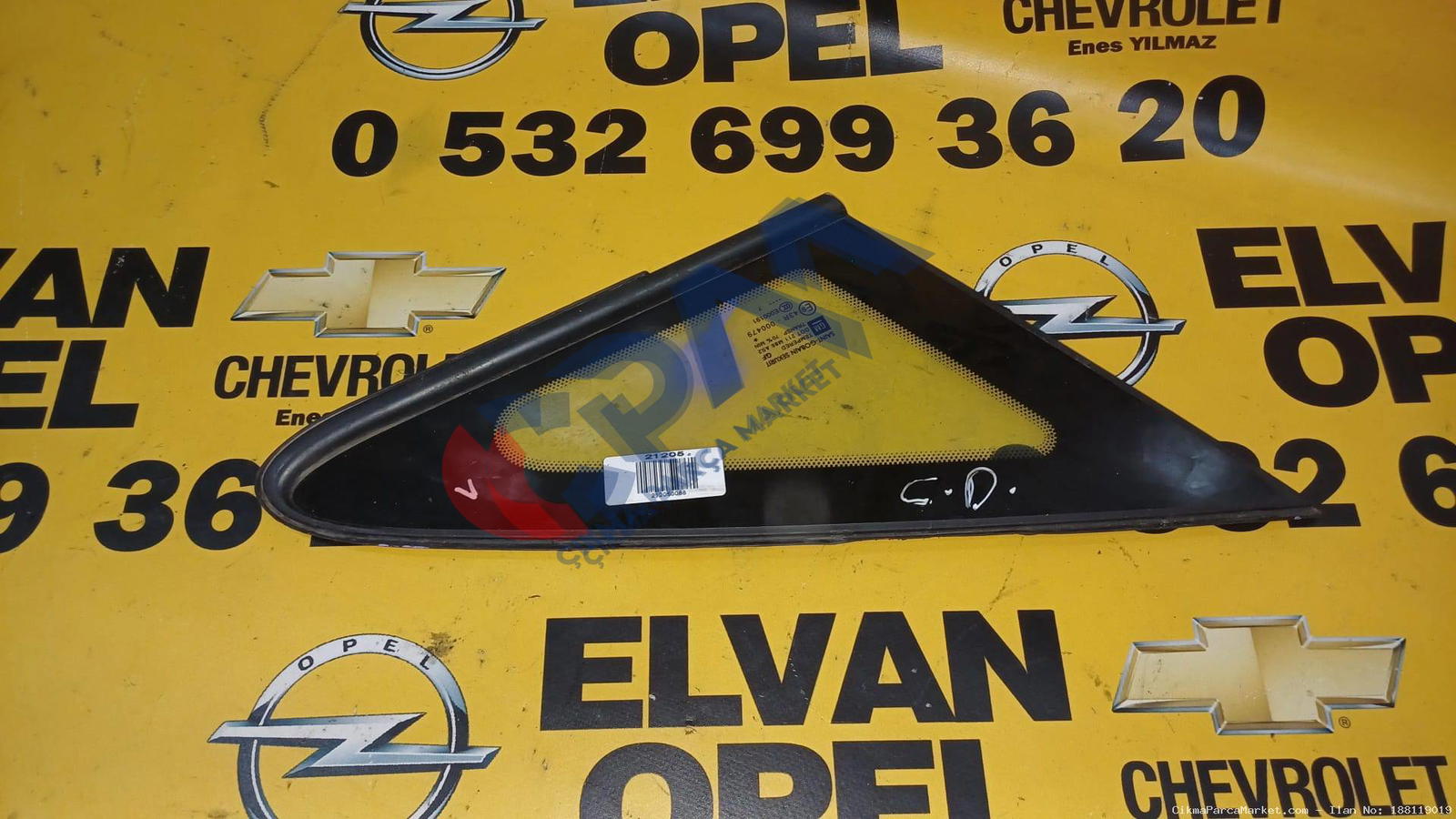 2007 2014 Opel Corsa D Çıkma Kelebek Camı