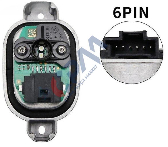 Bmw 1 Serisi F20 LCI/F21 LCI 6 Pin Far Beyni 2011 2015   OEM: 63117428425