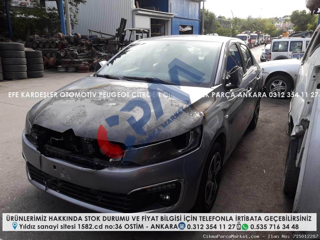 citroen c elysee çıkma sol ön dolu kapı
