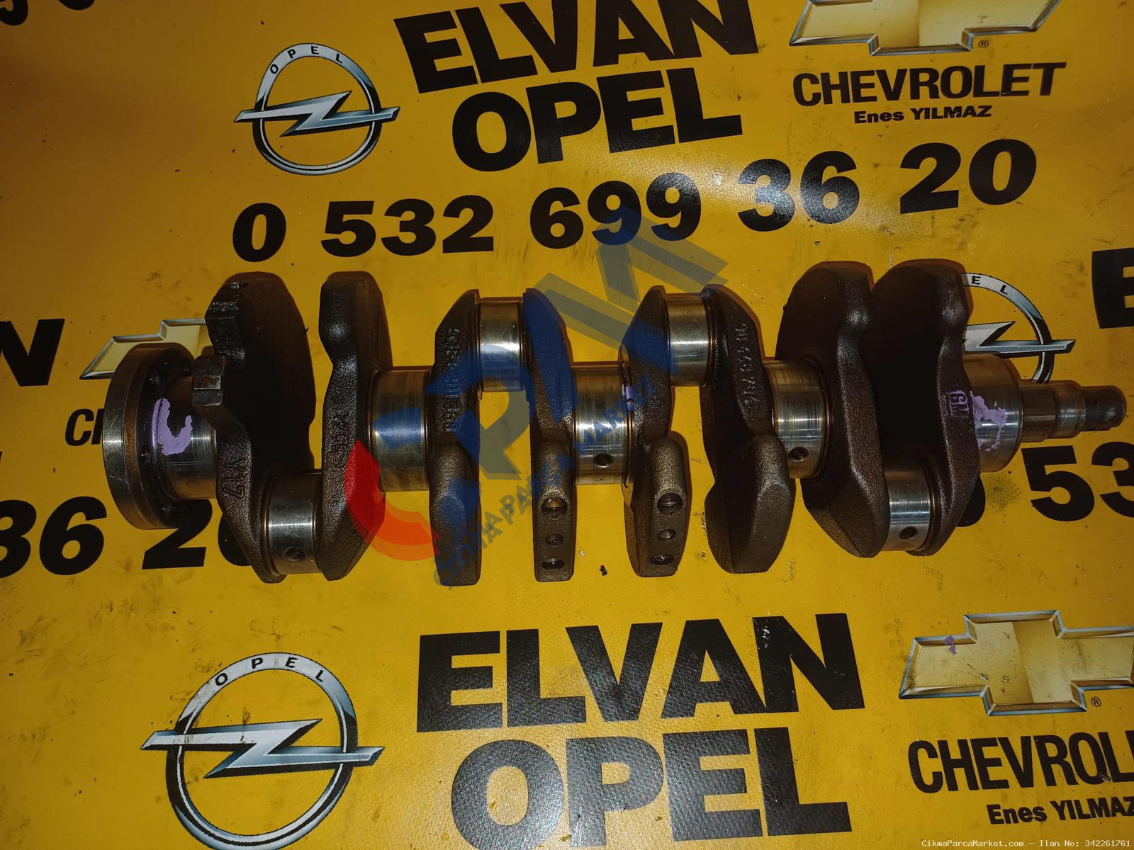 1990 2000 Opel Vectra B   Astra F   Corsa B   Tigra 1.6 8 V Çıkma  Krank Mili 9044870