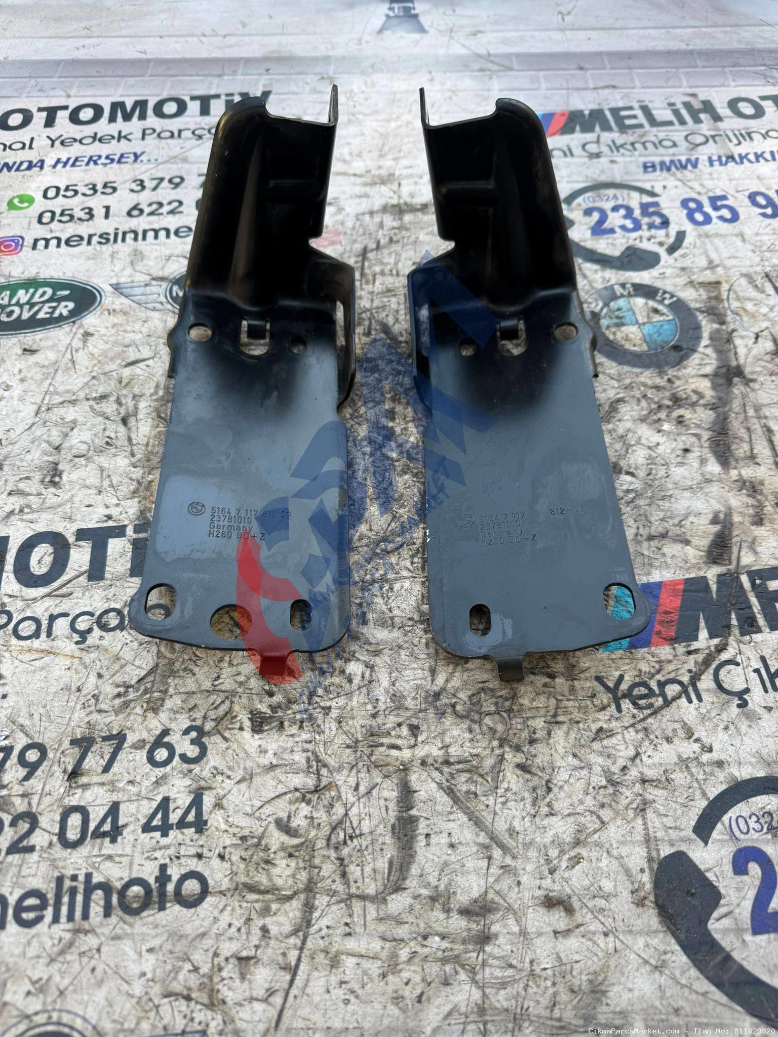 BMW ÇIKMA E87 E90 SAĞ SOL RADYATÖR ALT BRAKET 7117811 7117812