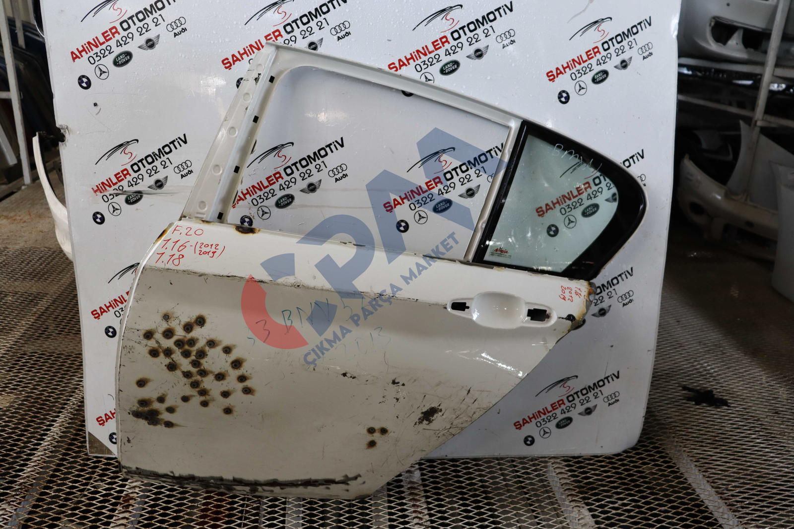 2012 2019 BMW 1 Serisi F20 Sol Arka Kapı