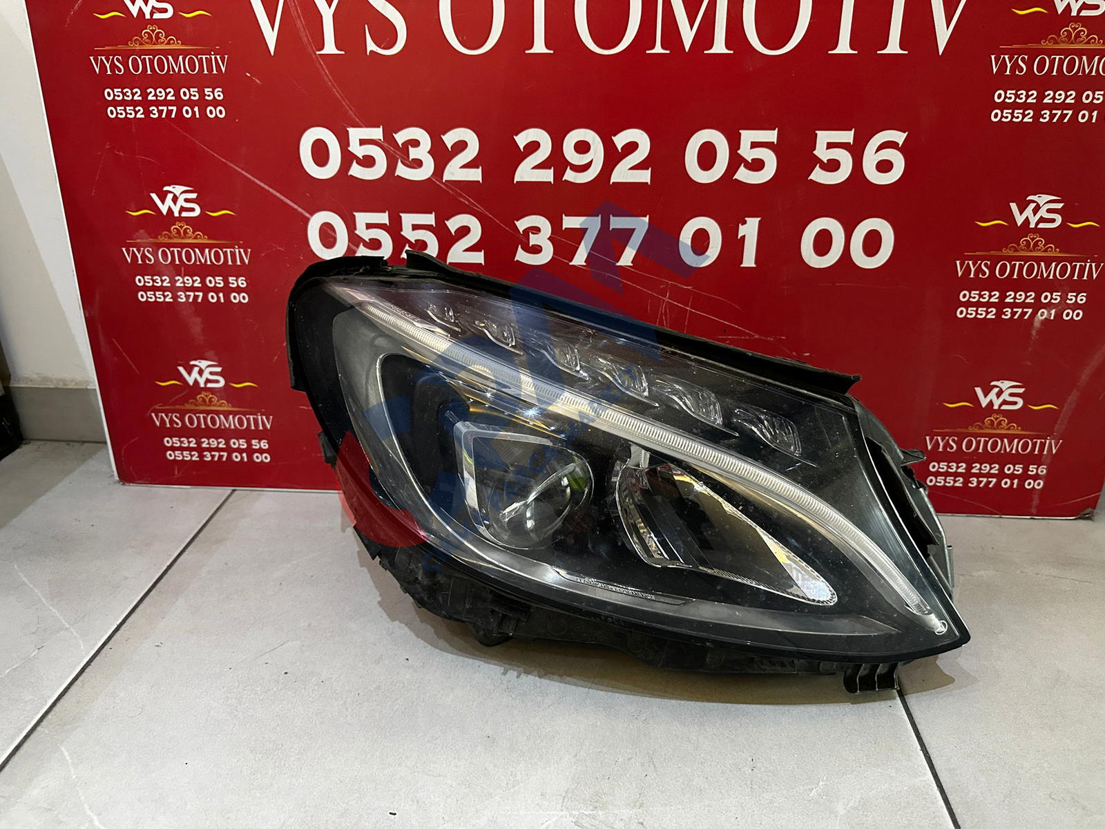 2015 2020 Mercedes C Serisi W205 Tek Mercek Sağ Far A2059069504