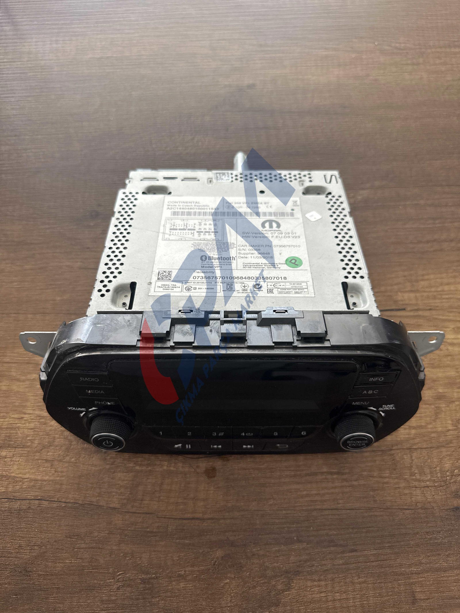 2025 2025 Fiat Egea İç Radyo Kontrol Paneli 07356757010