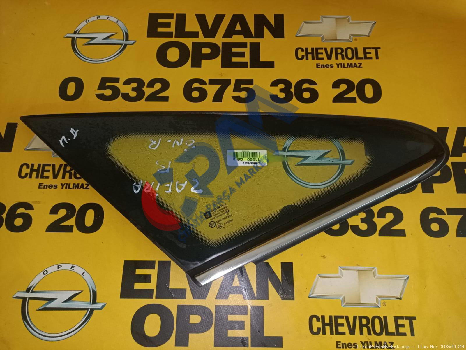 2006 2010 Opel Zafira Çıkma Kelebek Camı