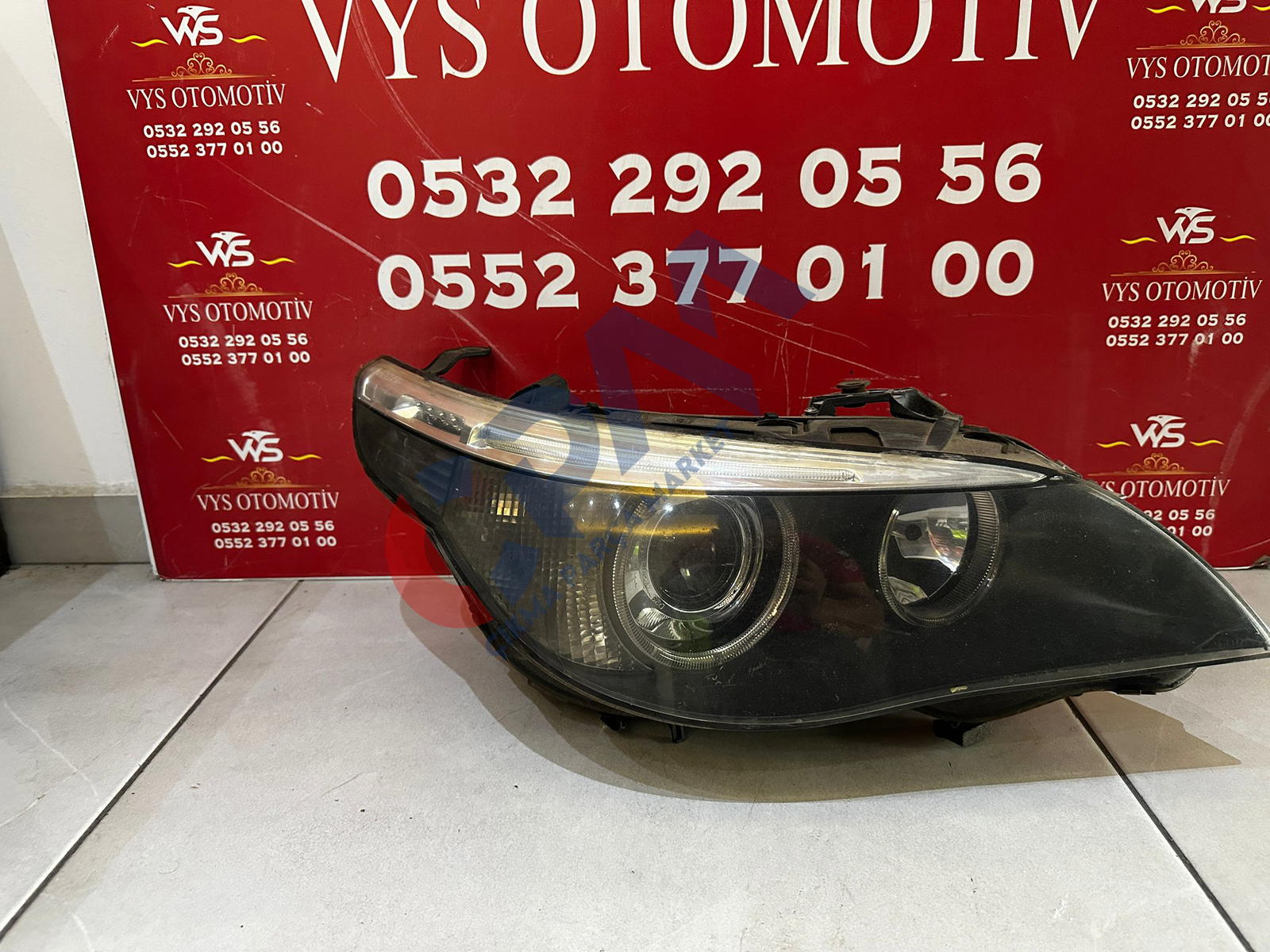 2005 2007 BMW 5 Serisi E60 Xenon Sağ Ön Far 63127160194