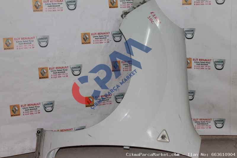 Renault Kangoo Sol Çamurluk 2011   2018 Çıkma Orjinal
