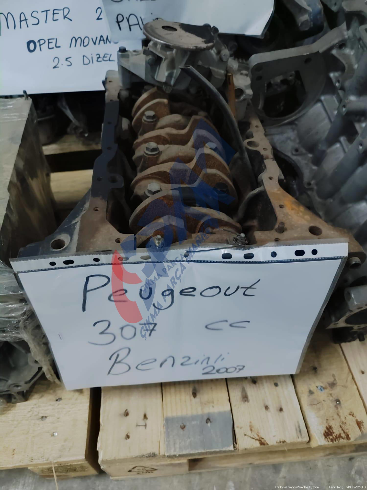 Peugeot 307 BEZİNLİ 2007 MODEL  Komple Motor