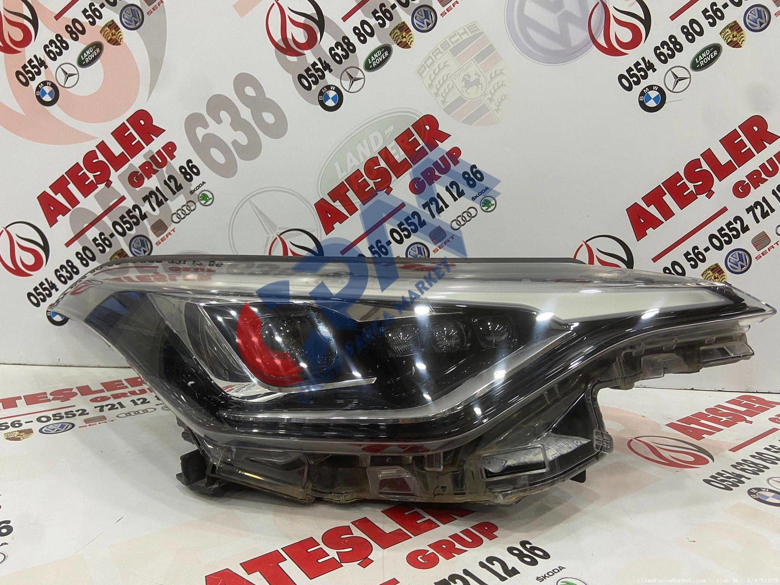 2018 2022 Toyota C HR Hybrid ledli mercekli  Sağ Ön Far