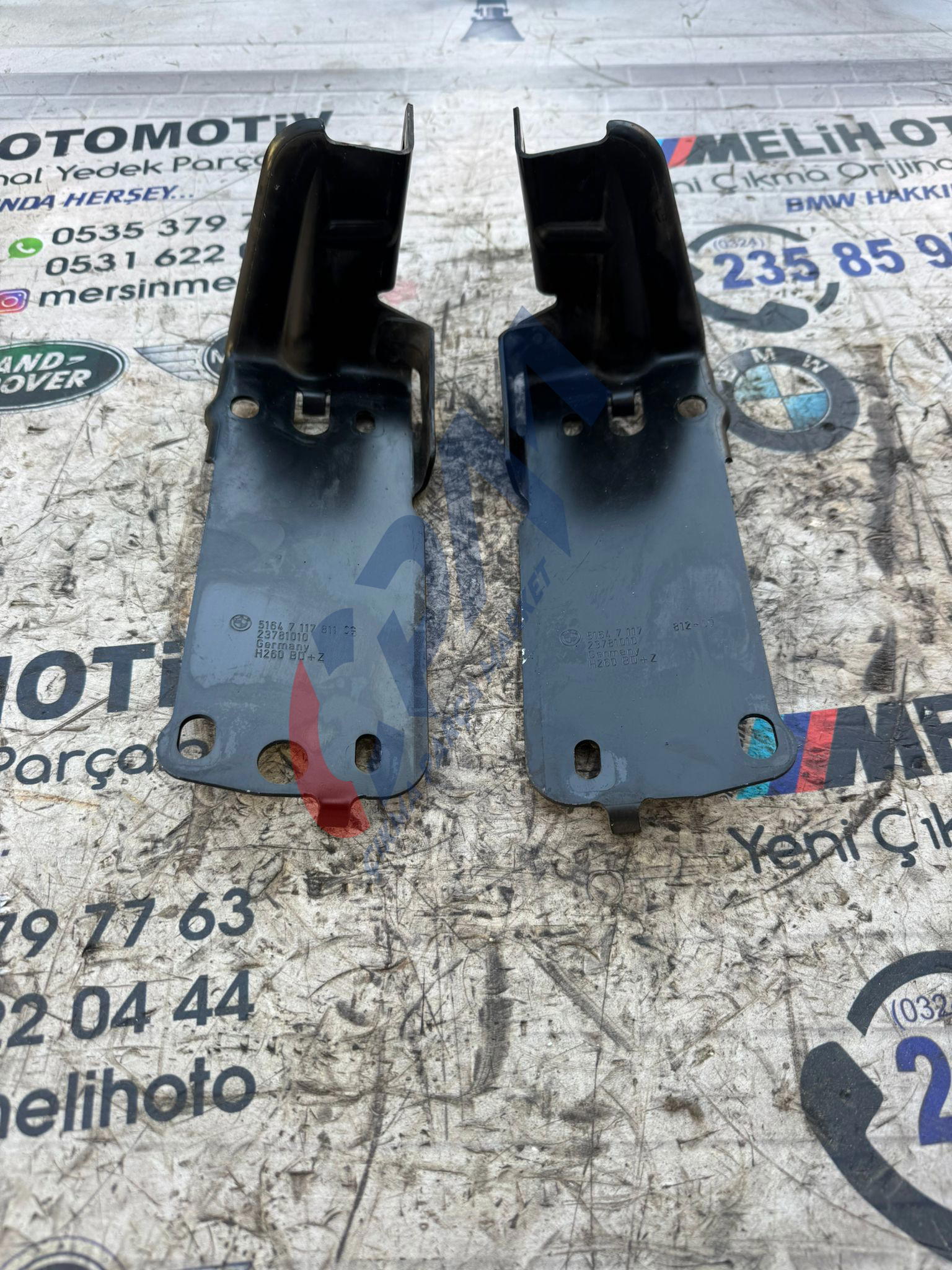 BMW ÇIKMA E87 E90 SAĞ SOL RADYATÖR ALT BRAKET 7117811 7117812