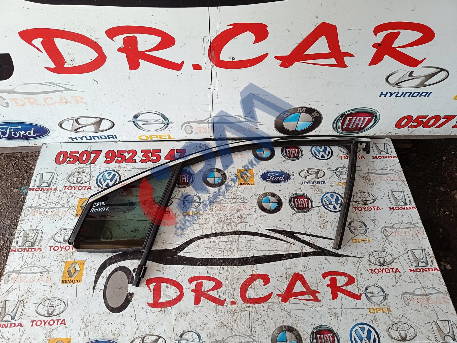 Opel Astra K Sol Ön Kelebek Camı 43R 000055