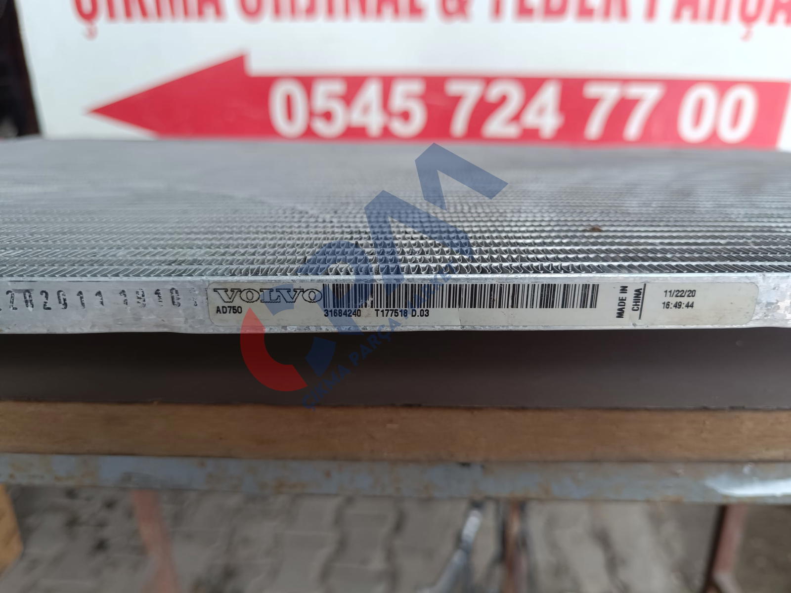 2016 2019 Volvo S60 Kalorifer Radyatörü