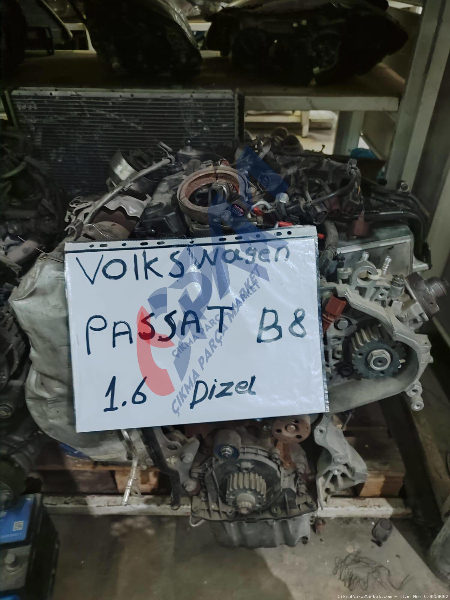 Volkswagen Passat B8  1.6 DİZEL  Komple Motor