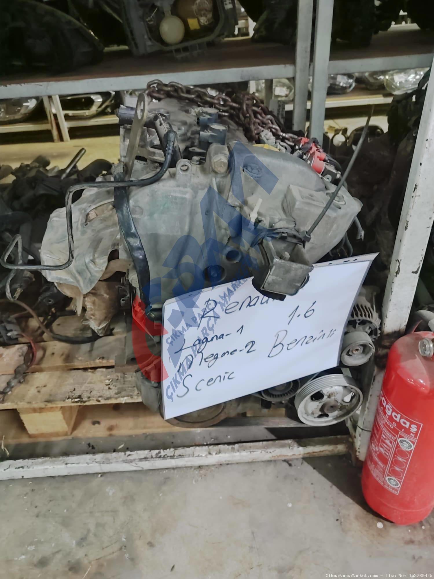 Renault Laguna 1 MEGANE 2 SCENİC 1.6 BENZİNLİ Komple Motor