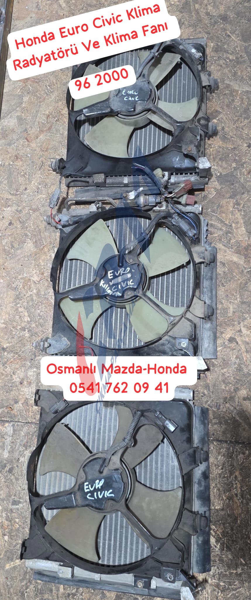 Honda Euro Civic Klima Radyatörü Ve Klima Fanı