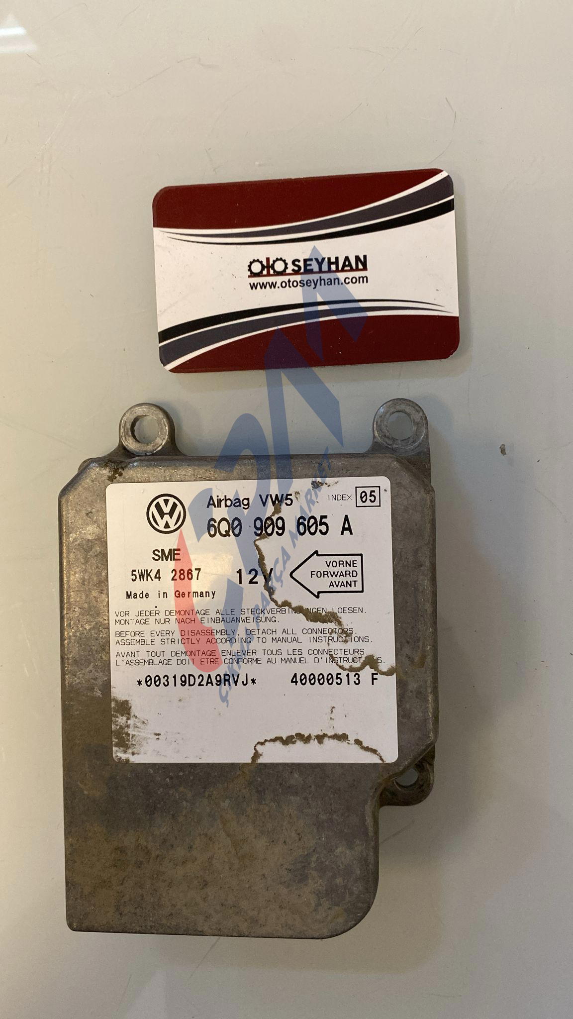 6Q0909605A golf 4 bora polo airbag beyni