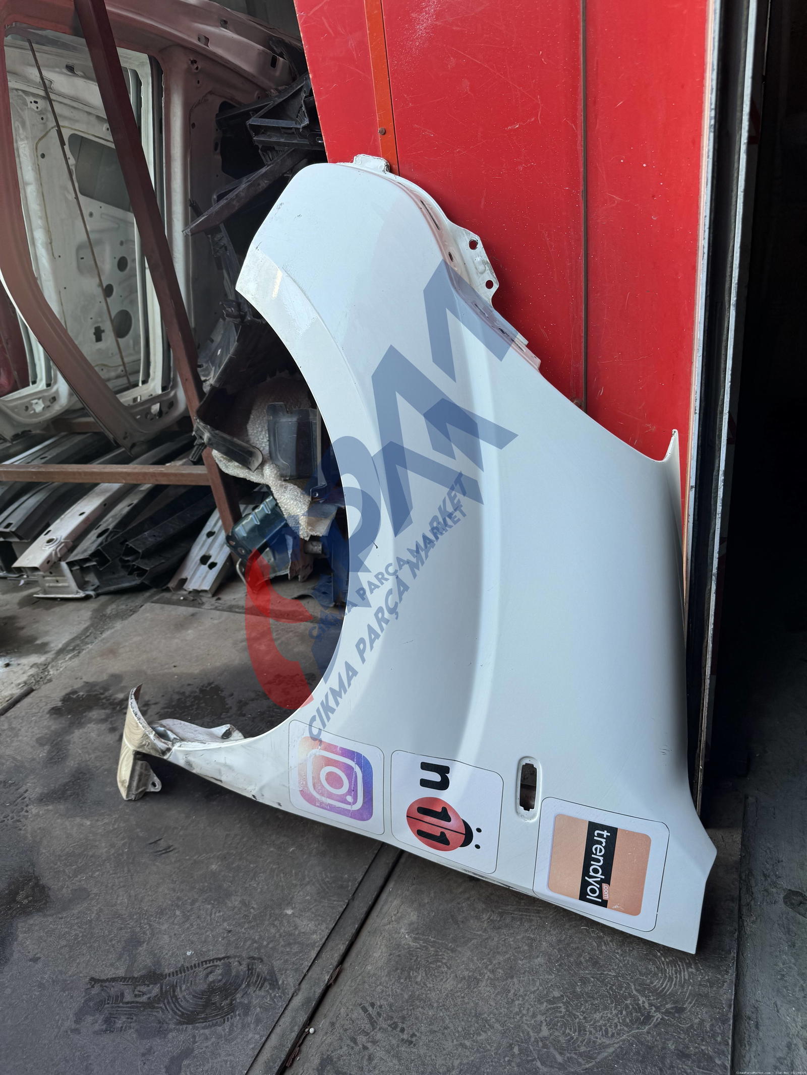 2008 2024 Fiat Fiorino Çıkma Orjinal Sol Ön Çamurluk