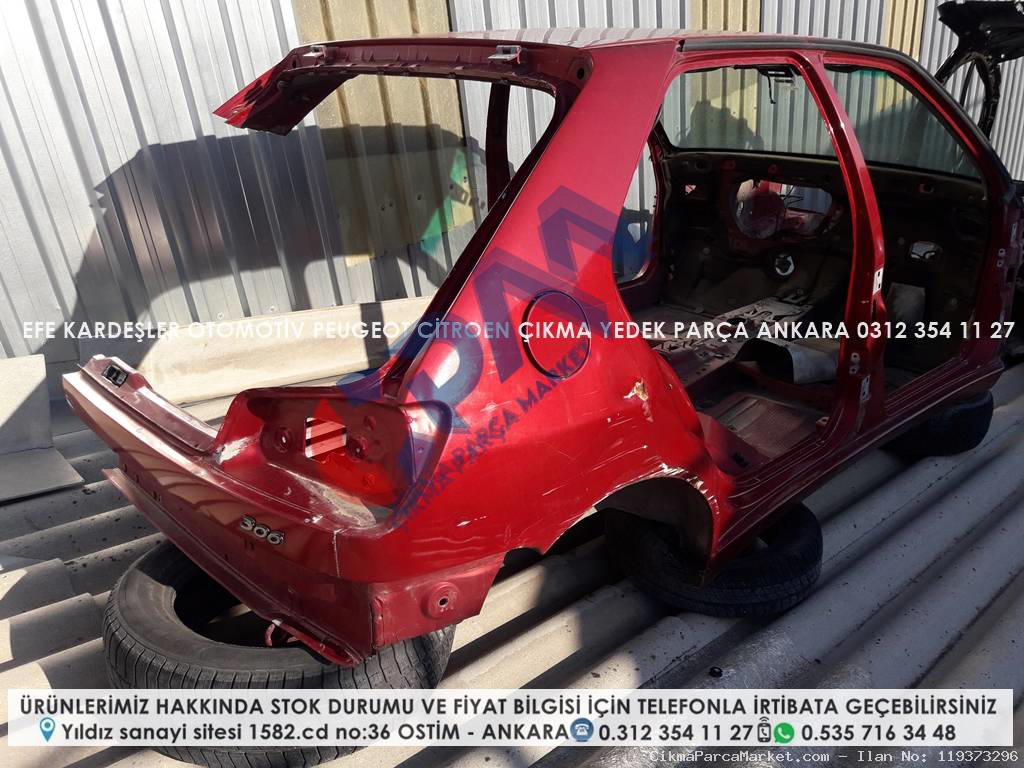 peugeot 306 çıkma sağ arka çamurluk
