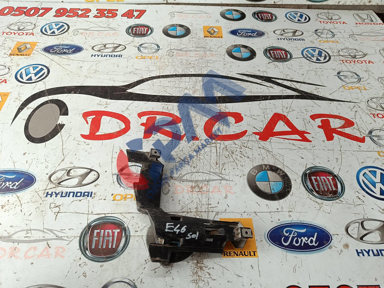 BMW M Serisi E46 Sol Far Braketi 20 6452H