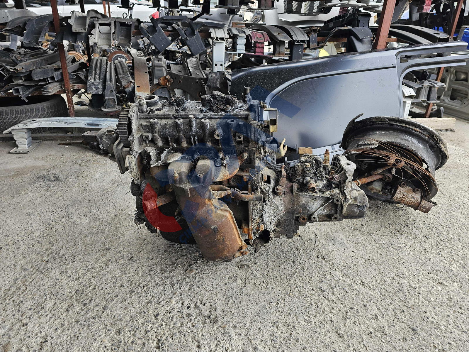 Fiat Egea 1.4 Yanık Komple Motor