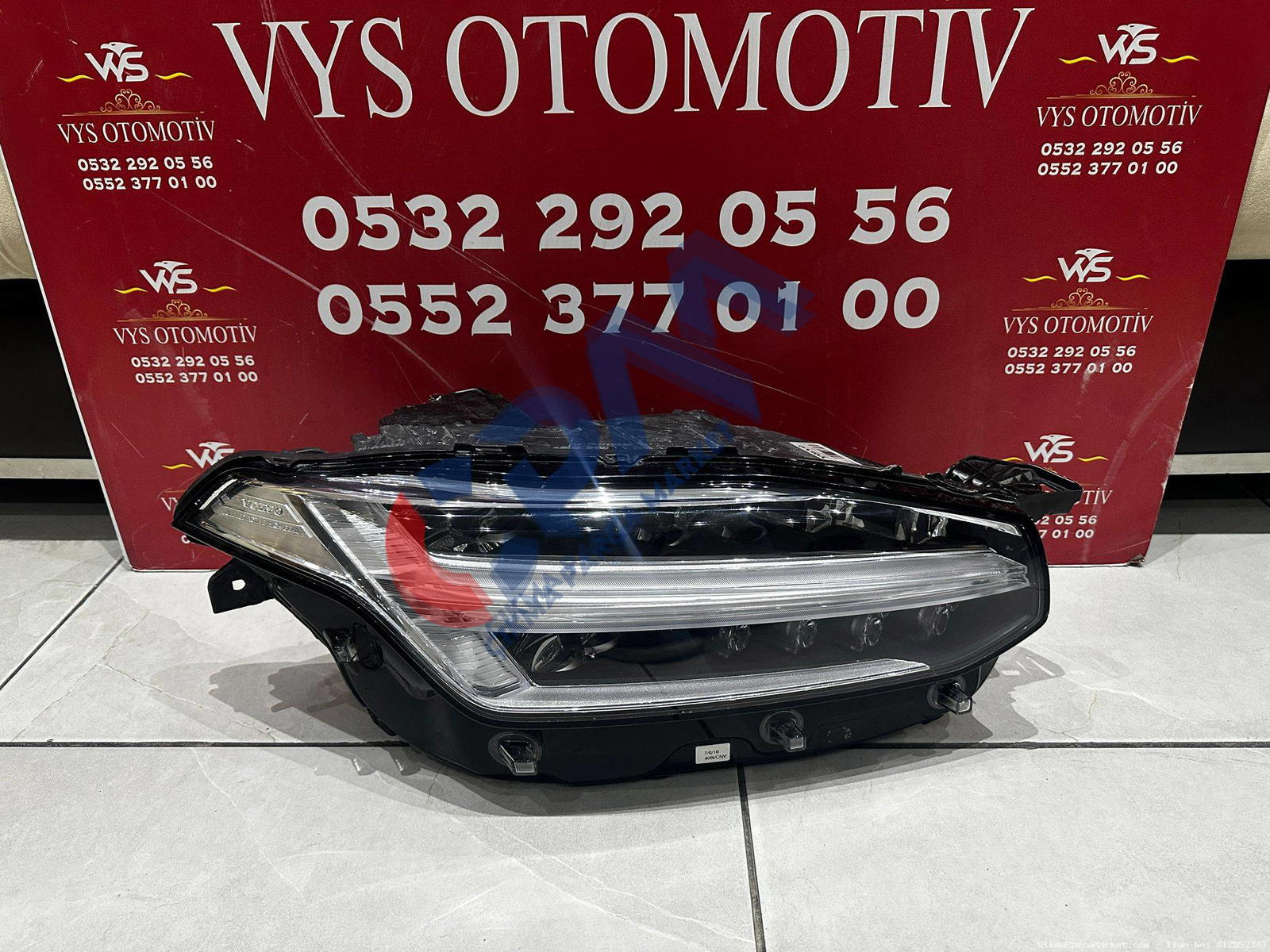 2018 2024 Volvo XC90 4 Beyinli Sağ Ön Far 31446881 Full Led