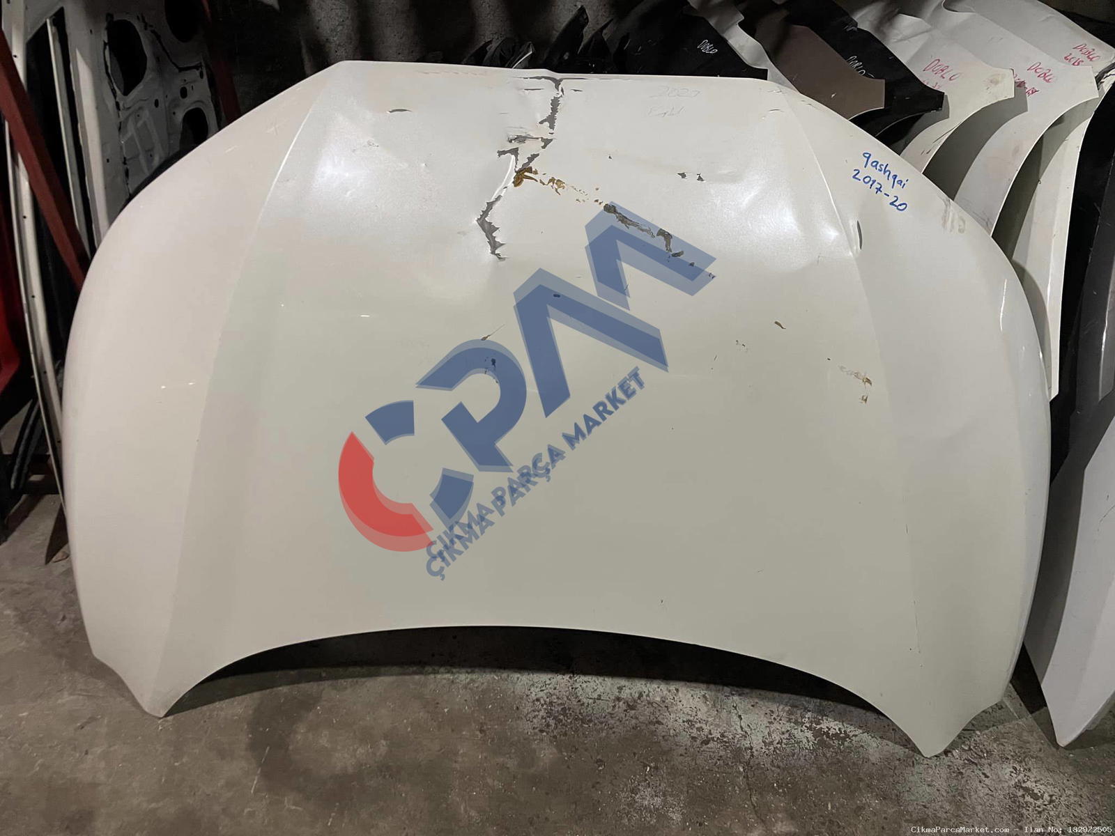 2017 2020 Nissan Qashqai Ön Orta Motor Kaputu