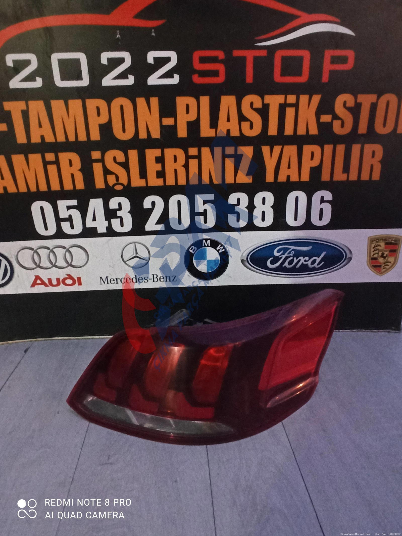 2018 2021 Peugeot 301 Sağ Arka Stop
