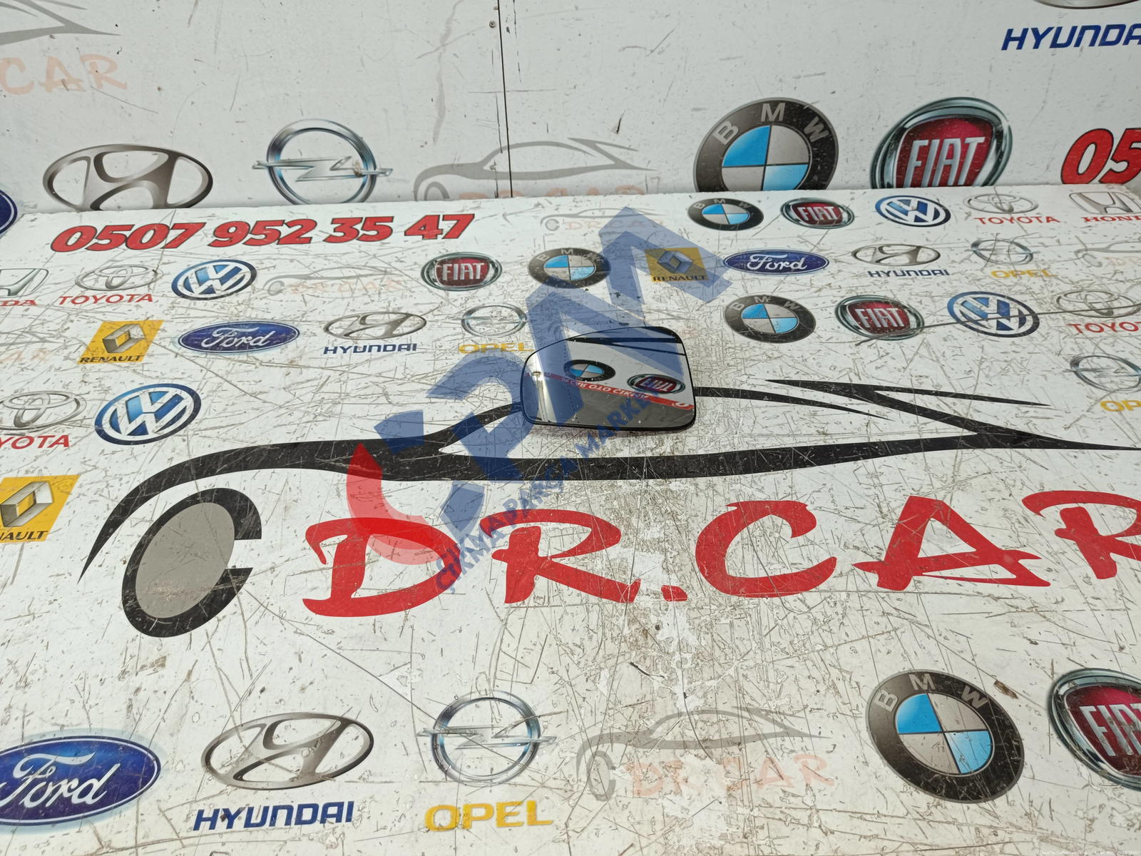 Renault Fluence Sol Dikiz Aynası Camı 232634057