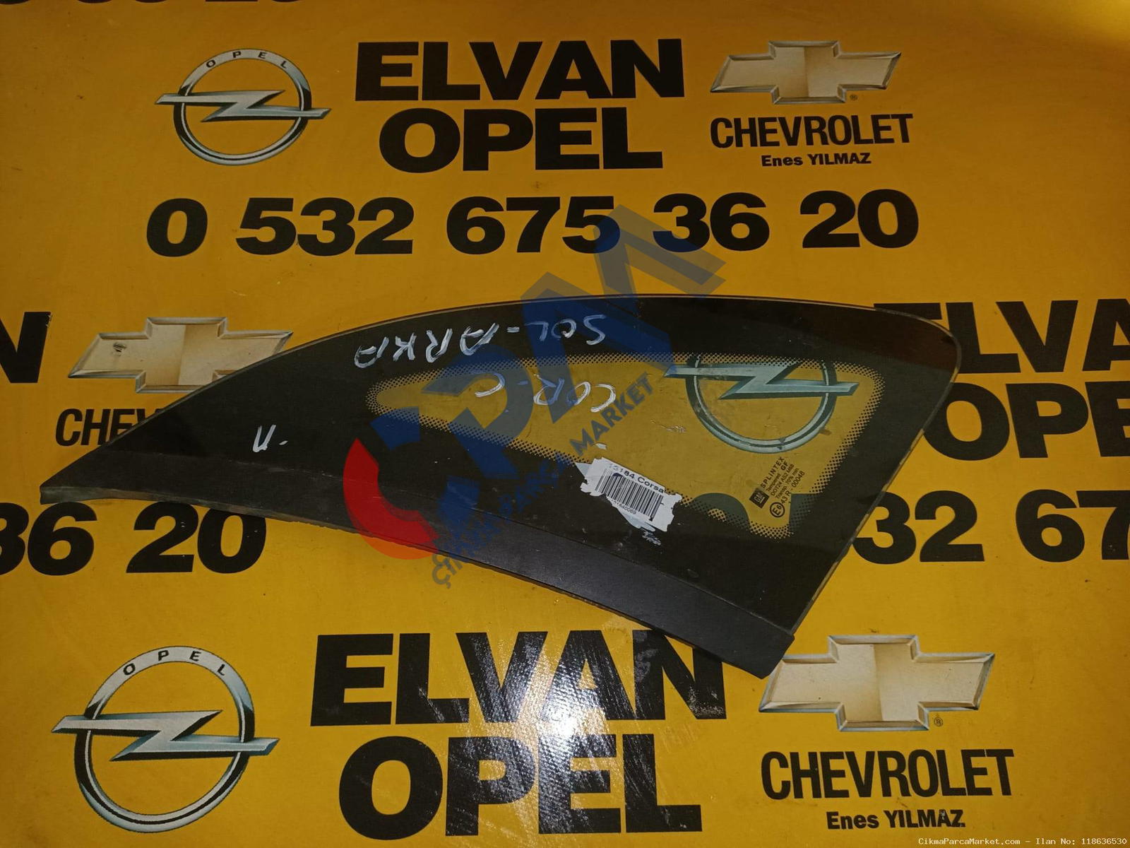 1990 2000 Opel Corsa C Çıkma Kelebek Camı