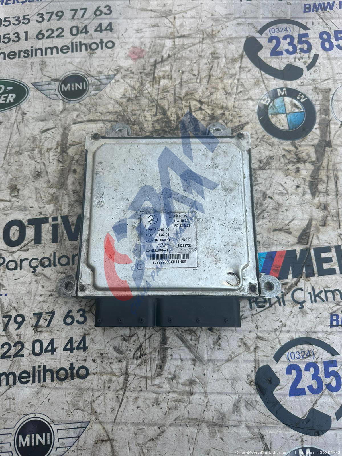 MERCEDES ÇIKMA W212 222CDİ MOTOR BEYNİ A6519013301 A6519005301