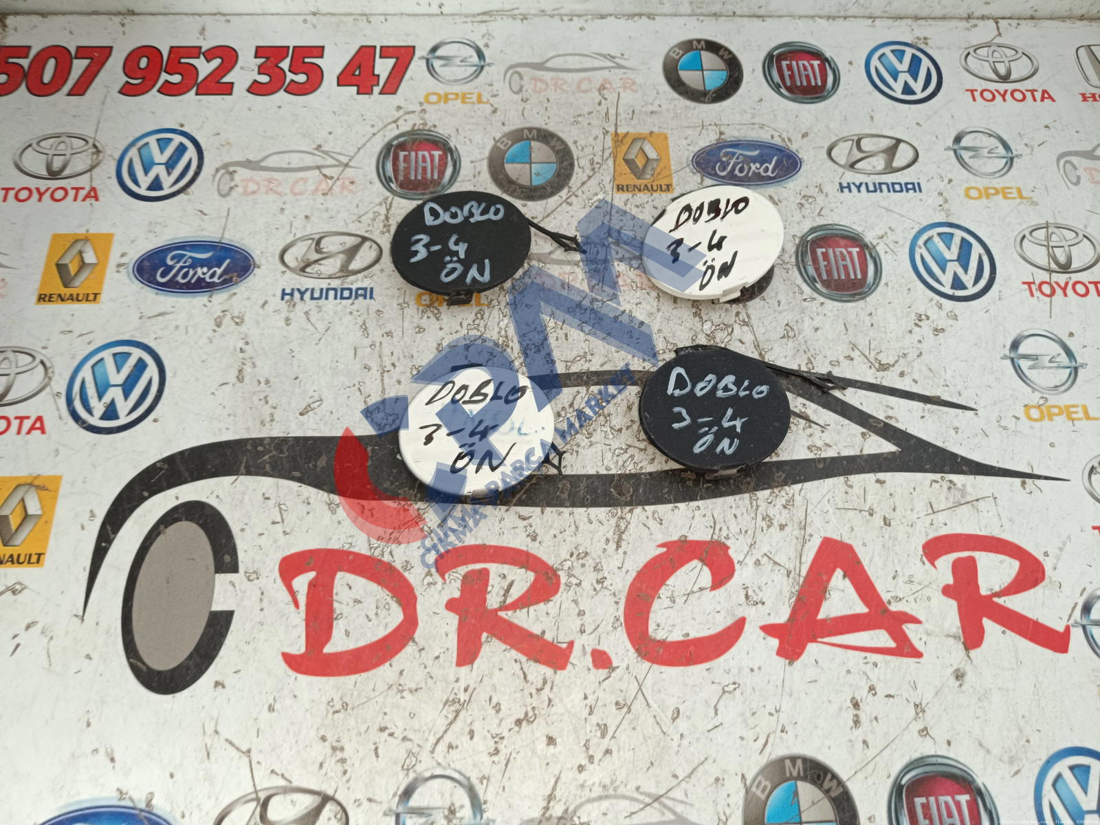 Fiat Doblo 3 4 Ön Çeki Kapağı 735594061