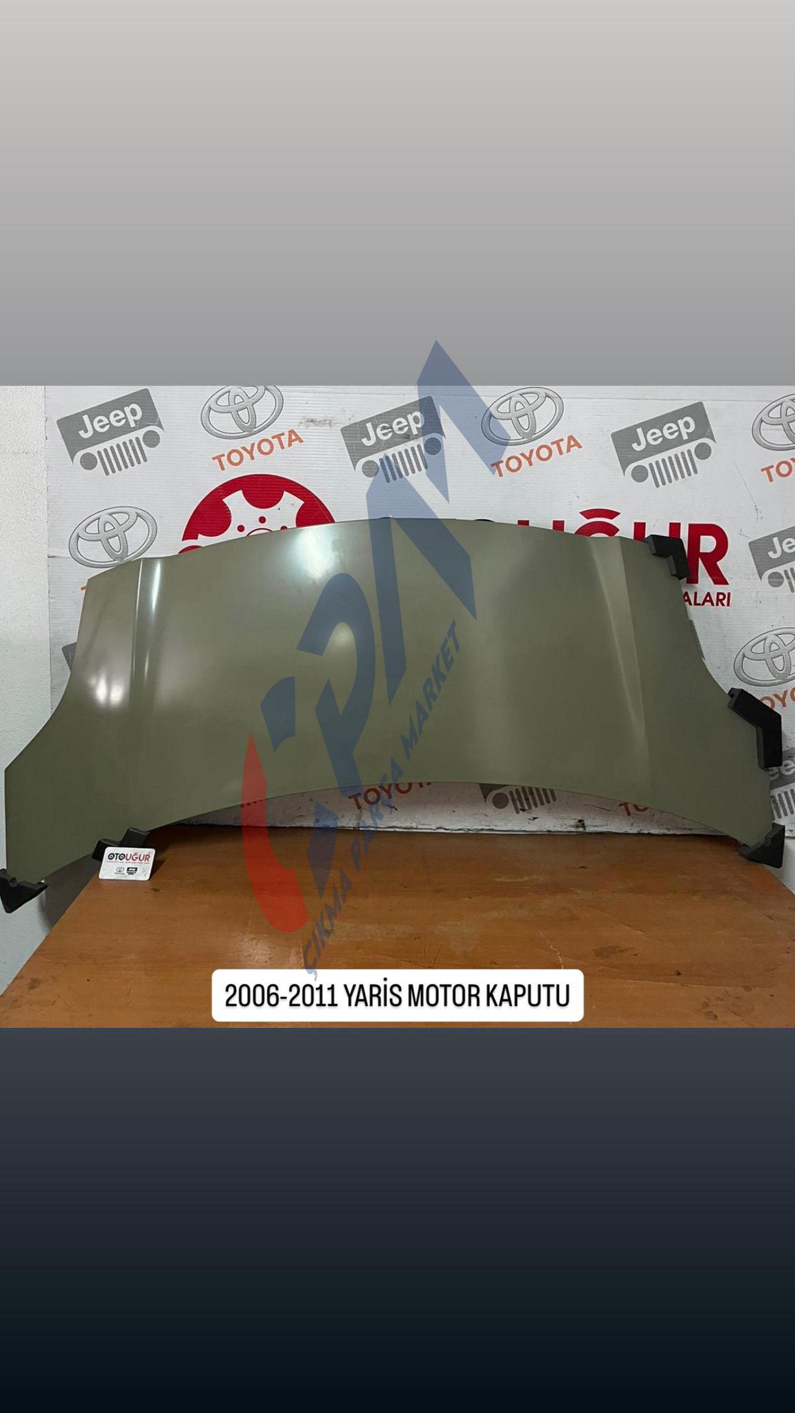 2006 2011 MODEL TOYOTA YARİS MOTOR KAPUTU