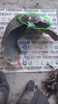 5E3810969A Skoda Octavia 2021 arka sol çamurluk davlumbazı