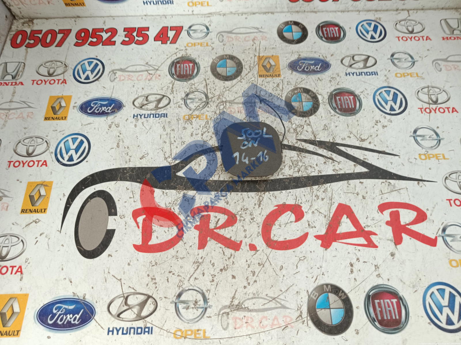 2014 2016 Fiat 500L Ön Çeki Kapağı 735570814