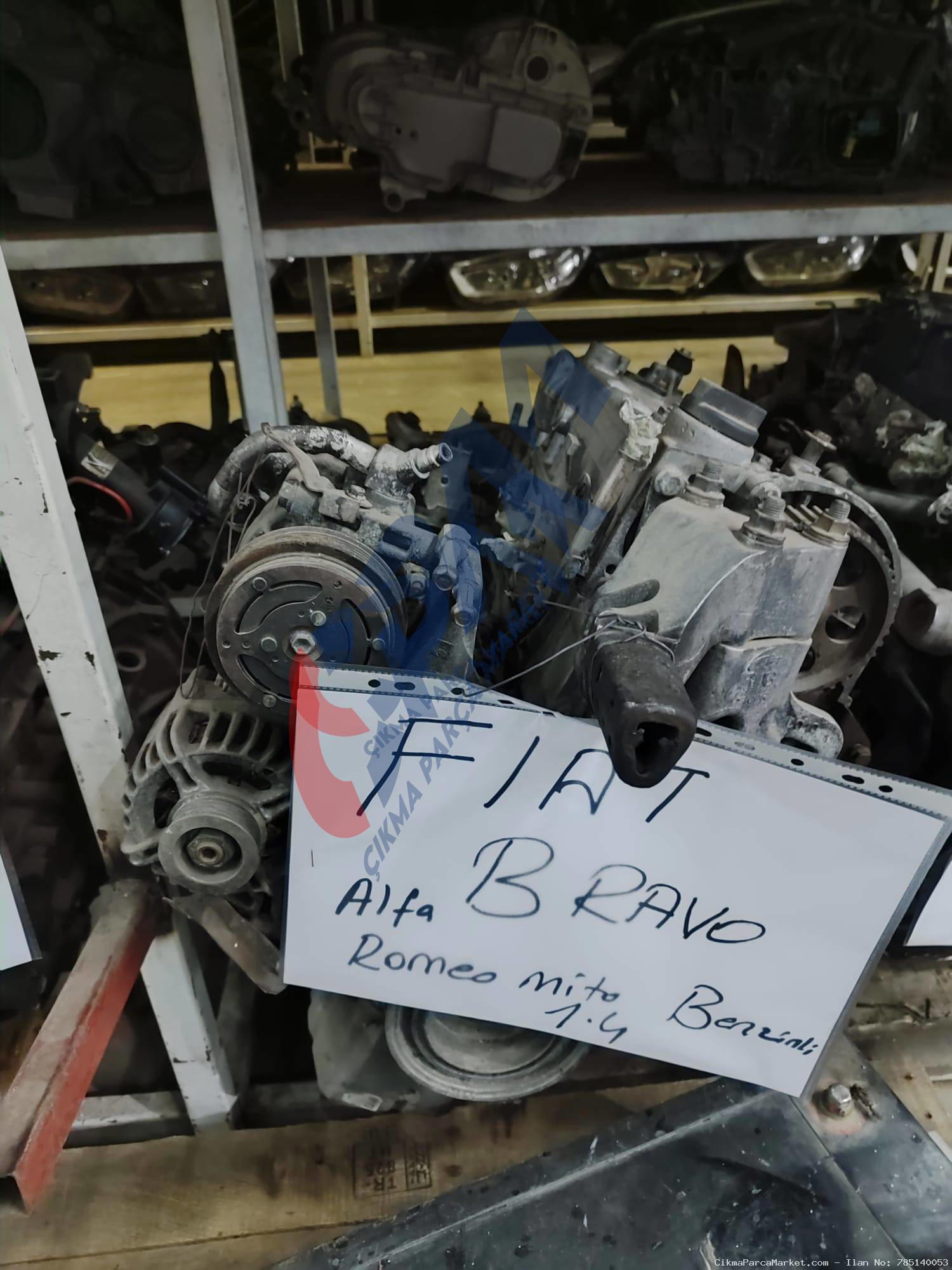 Fiat Bravo ALFA ROMEO  MİTO 1.6  BENZİNLİ Komple Motor