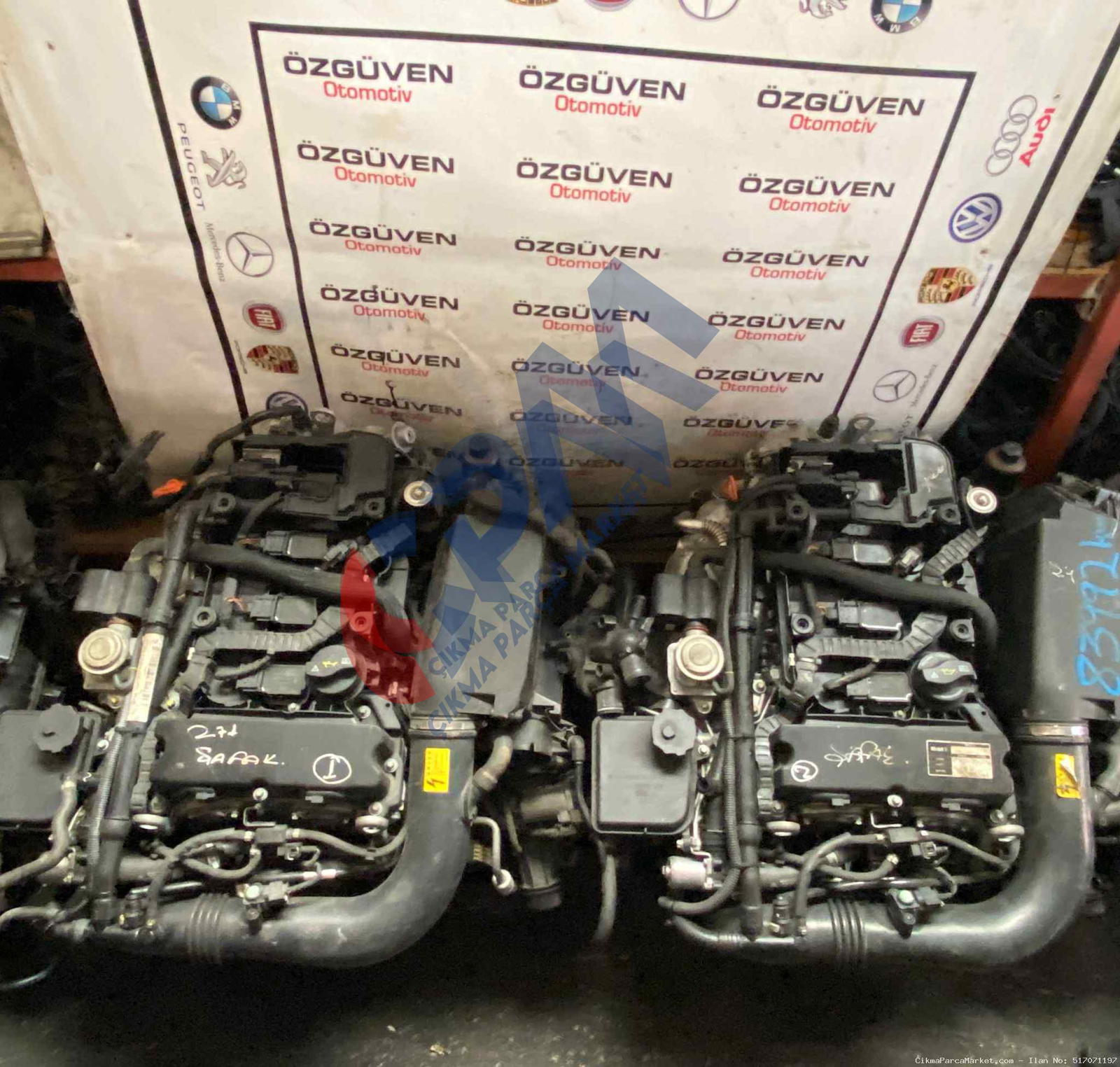 2012 Mercedes C Serisi 271 Motor Komple Motor