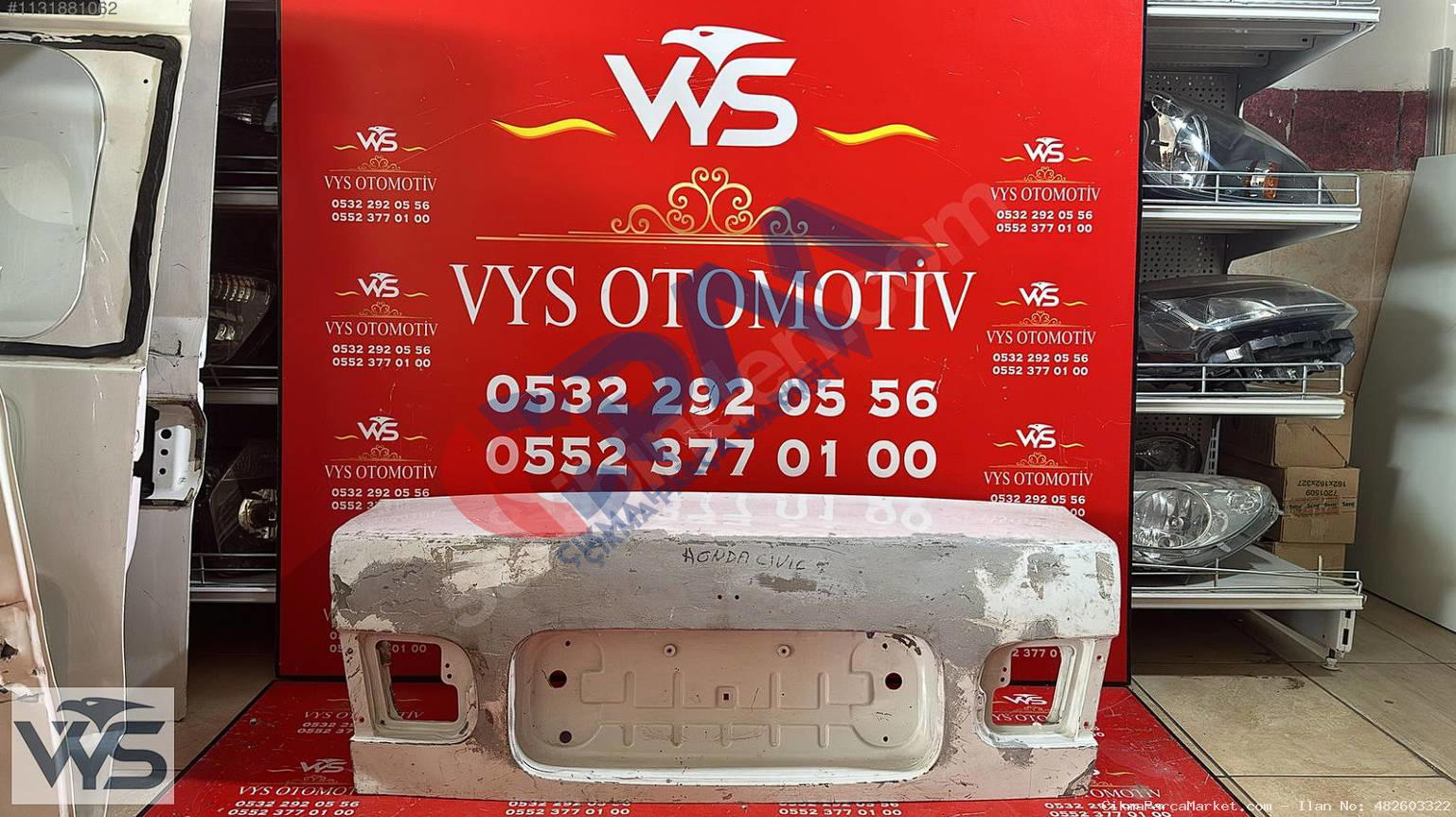 1992 1995 Honda Civic Arka Bagaj Kapağı