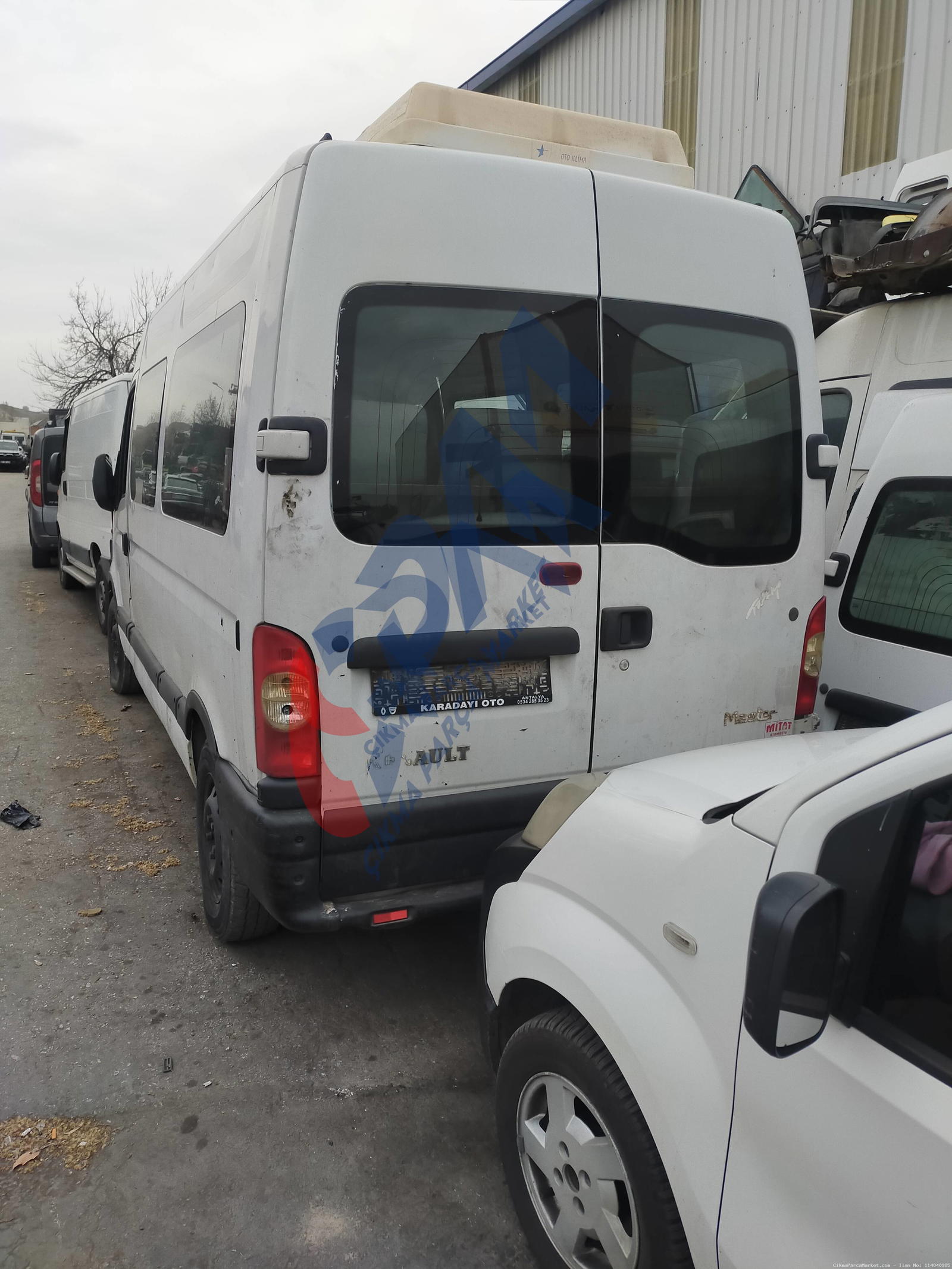 2001 2004 Renault Master Eskı Sol Arka Koltuk Arka Kapak Rak