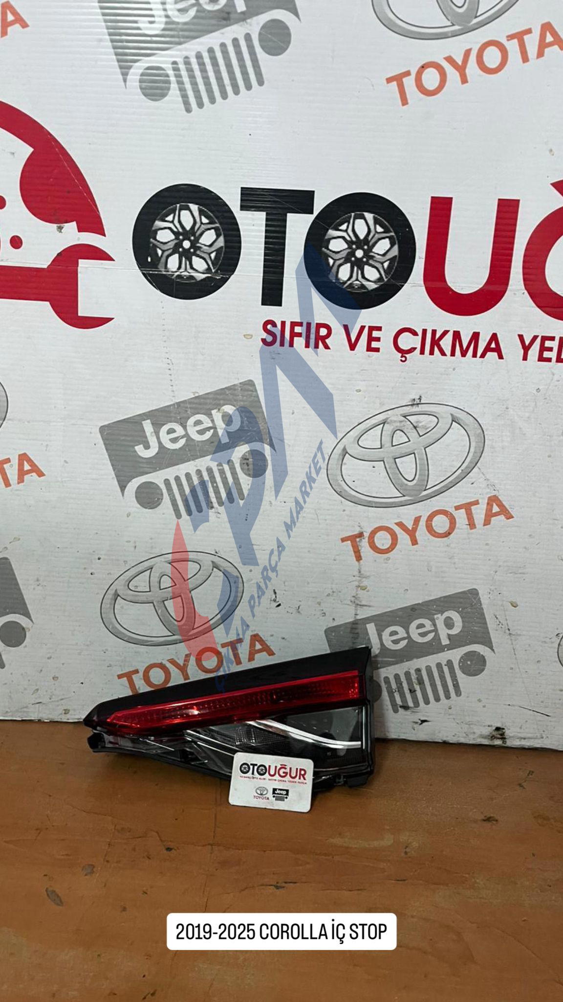 2019 2025 MODEL TOYOTA COROLLA ORJİNAL SIFIR İÇ STOP