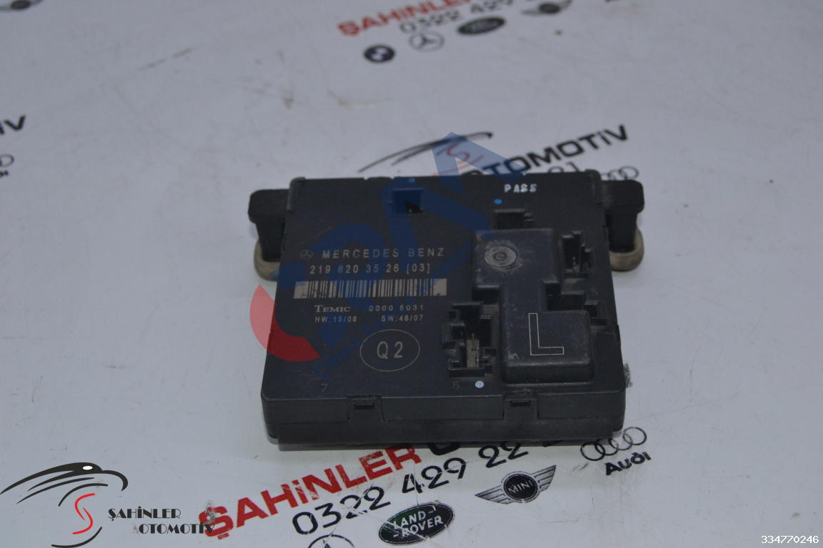 Mercedes CLS A219 W219 Sol Arka Kapı Kontrol Modülü A2198203526