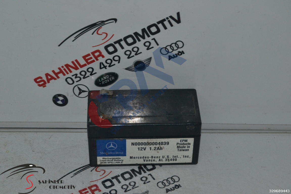 Mercedes C Serisi Destek Aküsü C E Vito A B CL CLS Serisi W204 W205 W212 W447 W176 W117 W218 Akü n000000004039