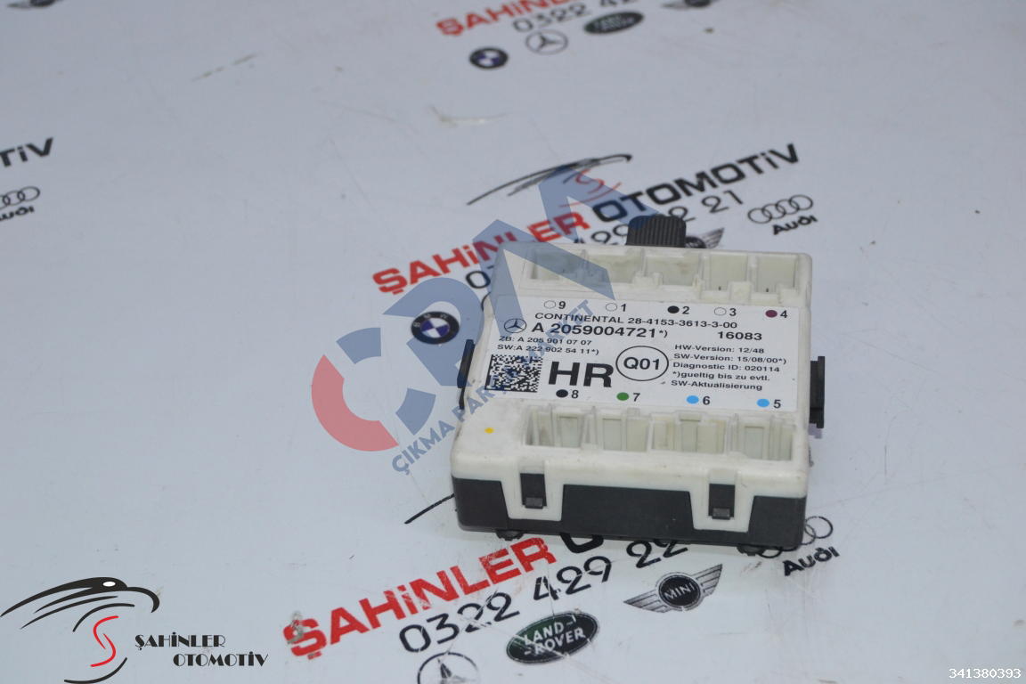 2016  Mercedes C Serisi A205 W205 Sağ Arka Kapı Kontrol Modülü A2059004721