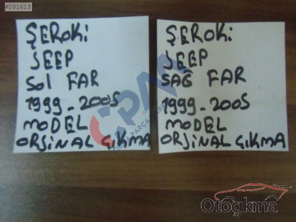 CHEROKE JEEP SAĞ FAR , CHEROKEE JEEP SOL FAR ORJİNA 1999 200