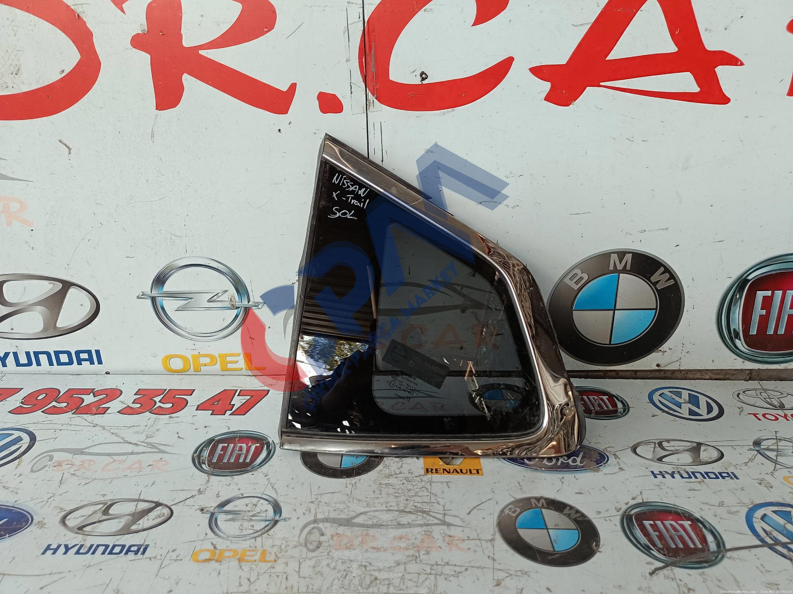 2017 2020 Nissan X Trail Sol Arka Kelebek Camı 43R 007953