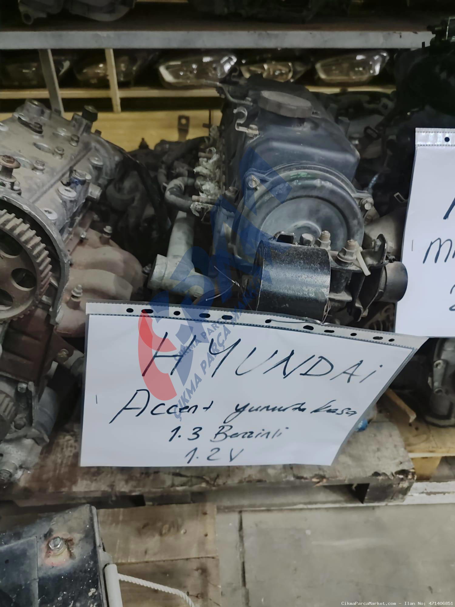 Hyundai Accent YUMURTA KASA 1.2 V Komple Motor