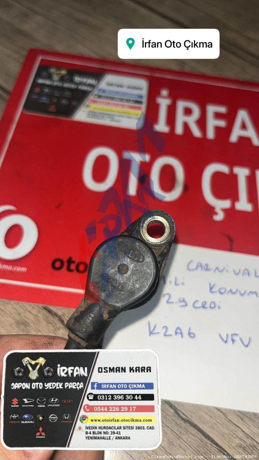 1997 2018 Kia Carnival Krank Mili Konum Sensörü 2.9 CRDİ K2A6 VFV