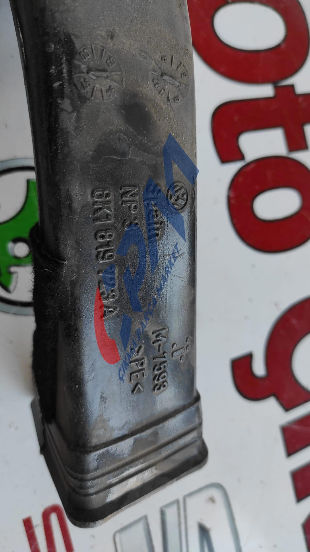 6K1819723A Volkswagen polo hava fan kanalı ısıtıcı sol ön ısıtma kanalı