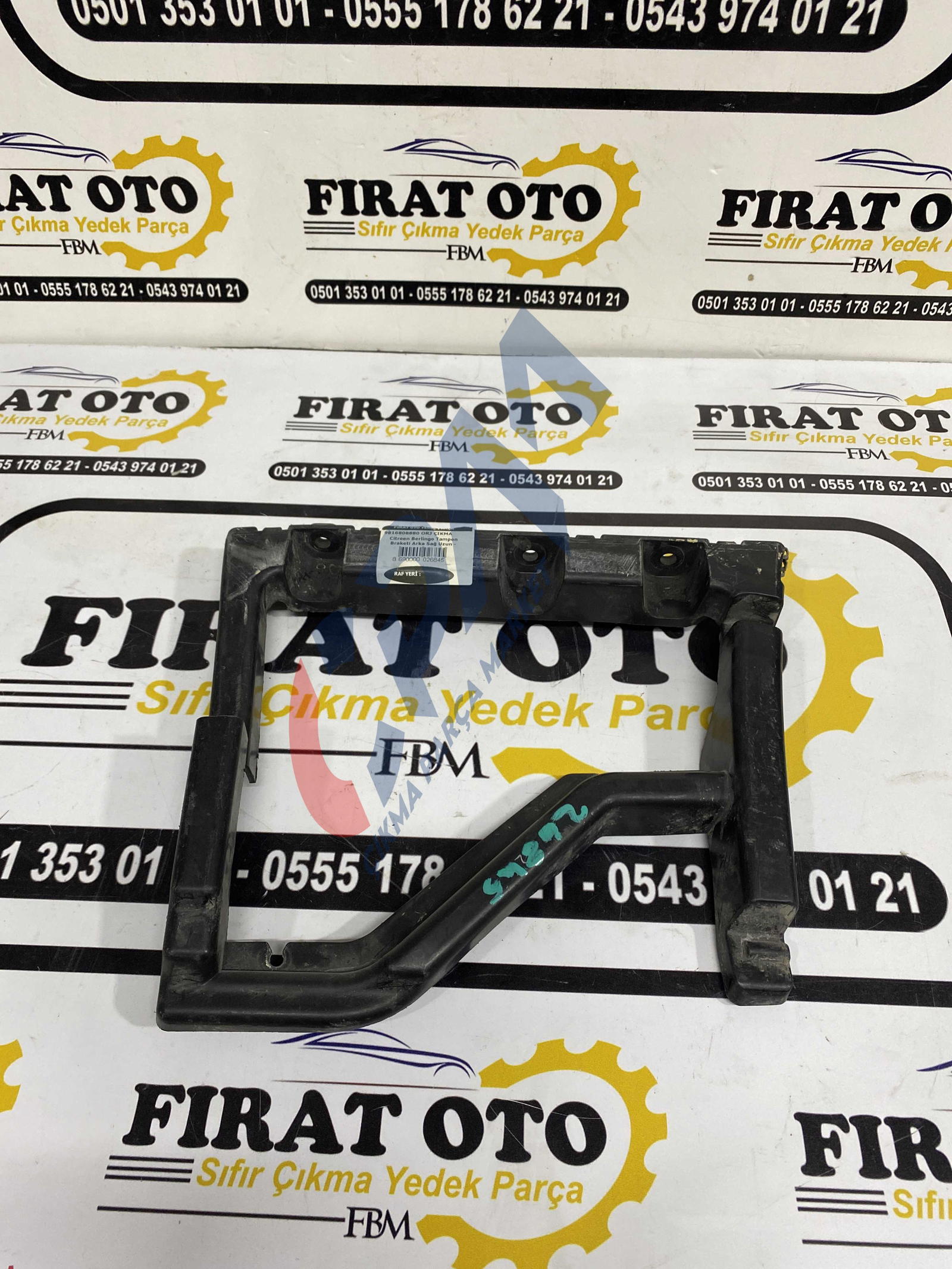 Citroen Berlingo Sağ Arka Tampon Braketi 9816808880