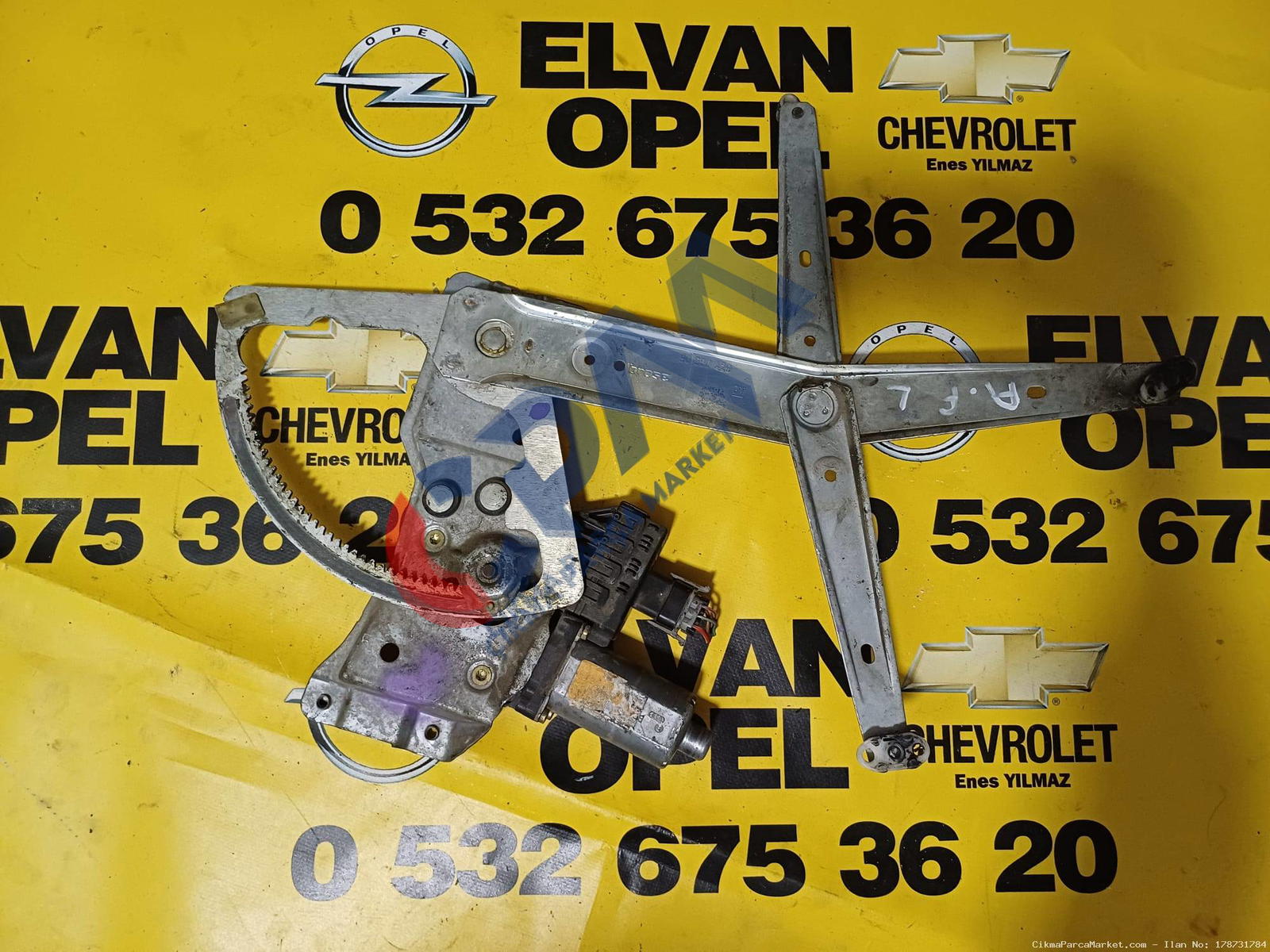 1994 2001 Opel Astra F Çıkma Sol Cam Krikosu 90560429